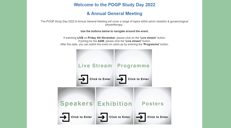 POGP Online Study Day and AGM