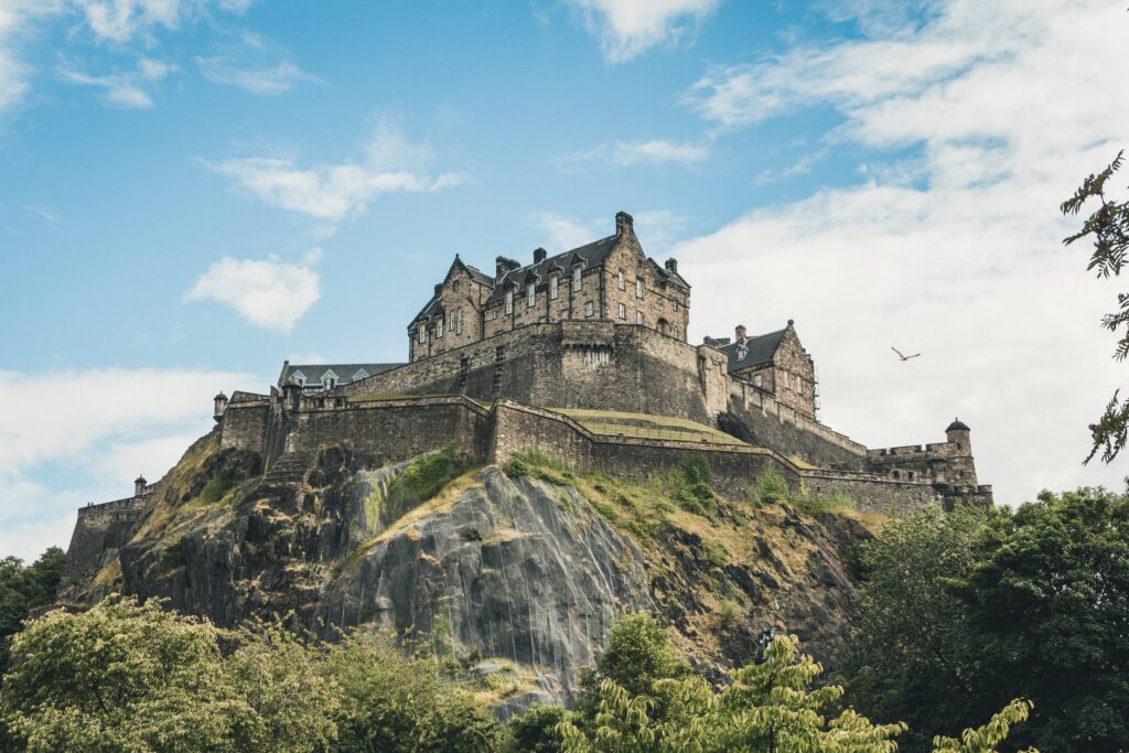 Edinburgh Castle Scotland. Photo by Jorg Angeli via Unsplash